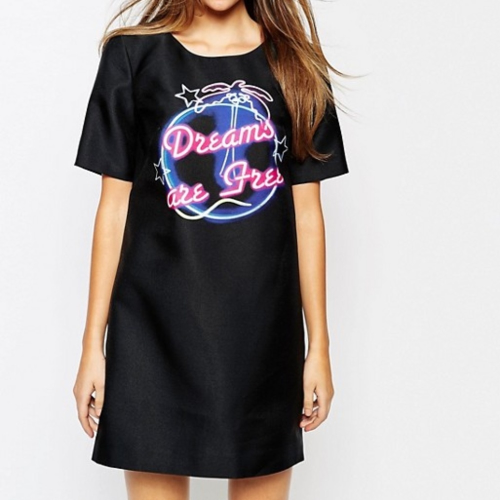 NWT French Connection Coachella Neon Dreams Dress Sz 0